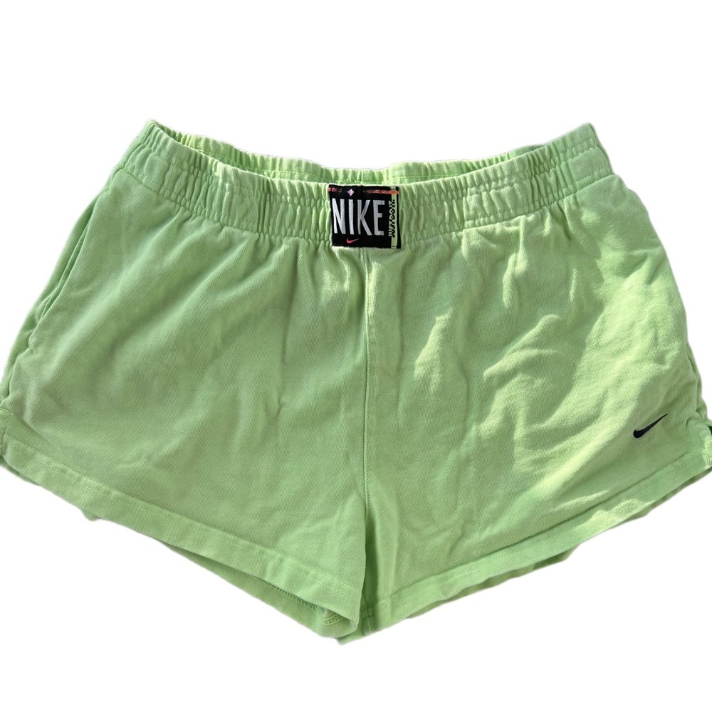 Nike Women's Lime Green Athletic Shorts